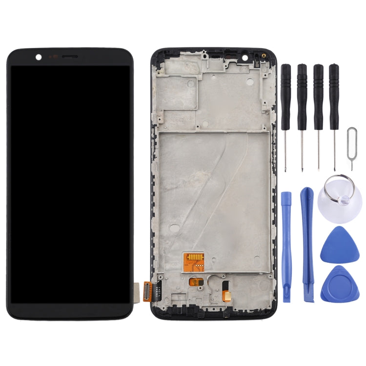 For OnePlus 5T A5010 TFT Material LCD Screen and Digitizer Full Assembly with Frame (Black) - LCD Screen by PMC Jewellery | Online Shopping South Africa | PMC Jewellery