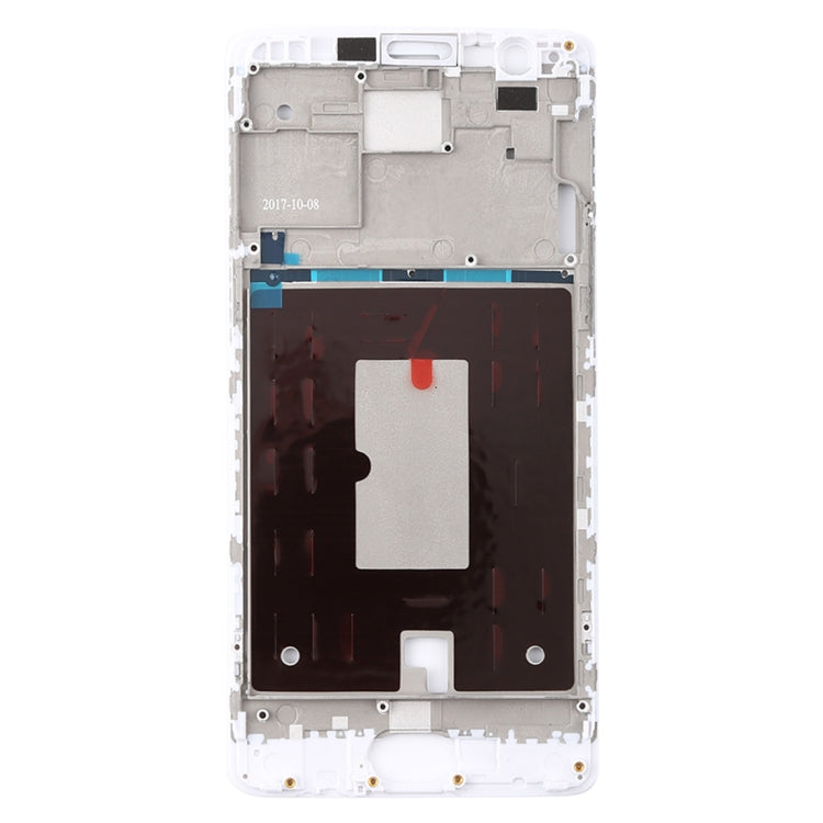 For OnePlus 3 / 3T / A3003 / A3000 / A3100 Front Housing LCD Frame Bezel Plate (White) - Frame Bezel Plate by PMC Jewellery | Online Shopping South Africa | PMC Jewellery