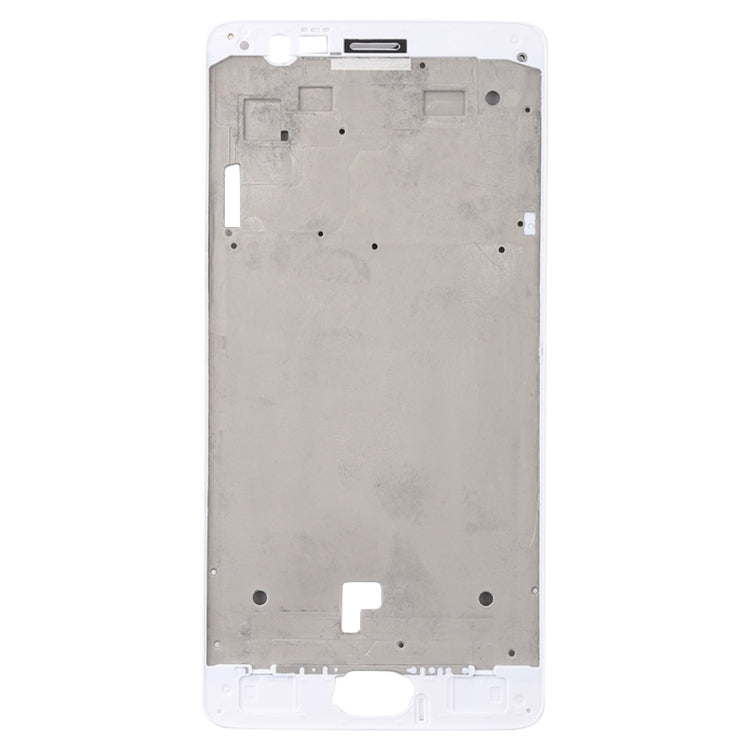 For OnePlus 3 / 3T / A3003 / A3000 / A3100 Front Housing LCD Frame Bezel Plate (White) - Frame Bezel Plate by PMC Jewellery | Online Shopping South Africa | PMC Jewellery