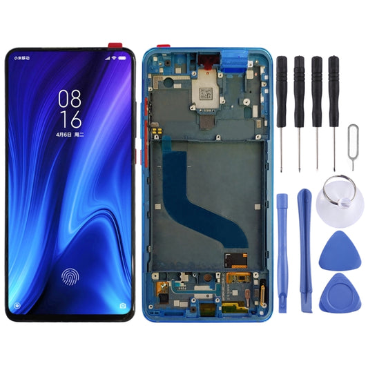 OLED LCD Screen for Xiaomi Redmi K20 / Redmi K20 Pro / 9T Pro Digitizer Full Assembly with Frame(Blue) - LCD Screen by PMC Jewellery | Online Shopping South Africa | PMC Jewellery