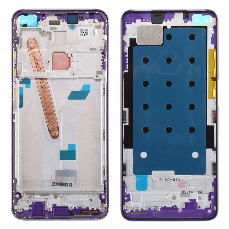 Front Housing LCD Frame Bezel Plate for Xiaomi Redmi K30 5G (Purple) - Frame Bezel Plate by PMC Jewellery | Online Shopping South Africa | PMC Jewellery