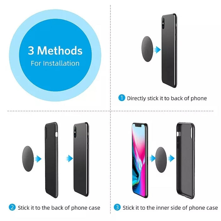 100 PCS Metal Plate Magnetic Disc for Car GPS Phone Magnetic Mount Holder - Hand-Sticking Bracket by PMC TechLife | Online Shopping South Africa | PMC TechLife