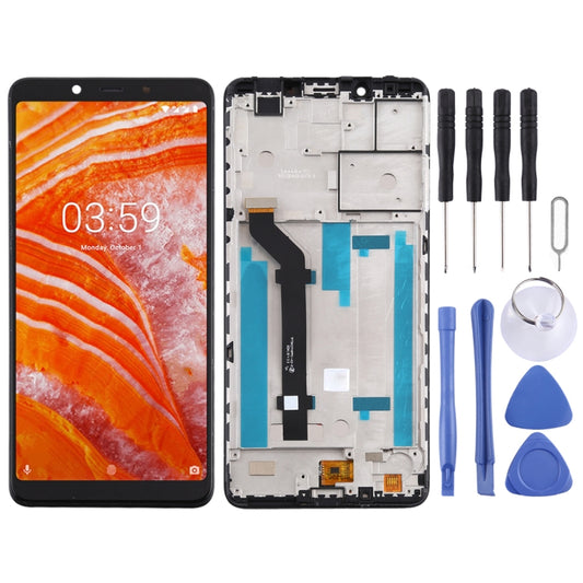 TFT LCD Screen for Nokia 3.1 Plus TA-1118 Digitizer Full Assembly with Frame (Black) - LCD Screen by PMC Jewellery | Online Shopping South Africa | PMC Jewellery