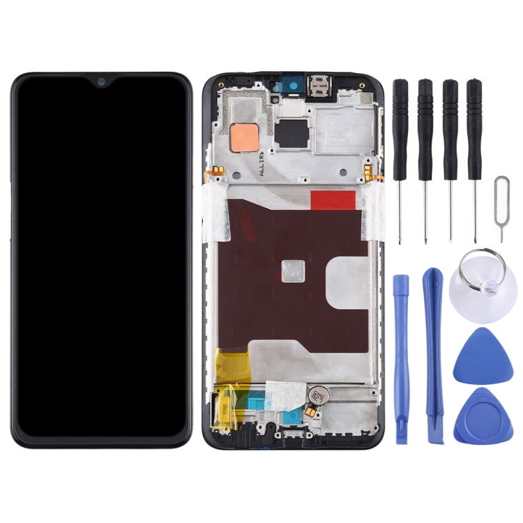 Original LCD Screen for OPPO Reno Z Digitizer Full Assembly with Frame (Black) - LCD Screen by PMC Jewellery | Online Shopping South Africa | PMC Jewellery