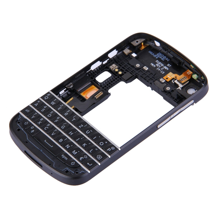 3 in 1 for BlackBerry Q10 (Keyboard + Middle Frame Bezel + Back Plate Housing Camera Lens Panel) Full Assembly Housing Cover - For BlackBerry by PMC Jewellery | Online Shopping South Africa | PMC Jewellery