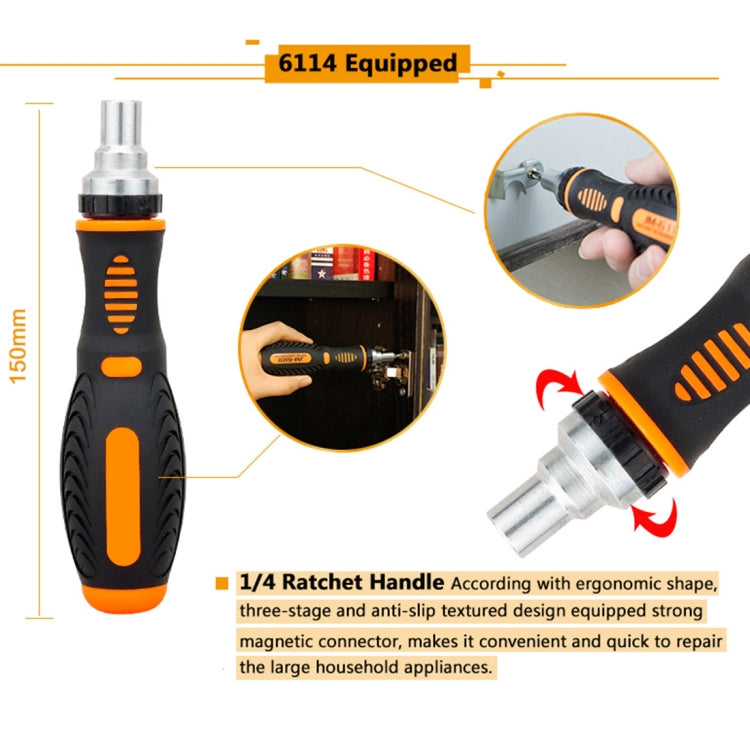 JAKEMY JM-6113 73 in 1 Household Hardware Screwdriver Repair Tool Set - Screwdriver Set by JIAFA | Online Shopping South Africa | PMC Jewellery