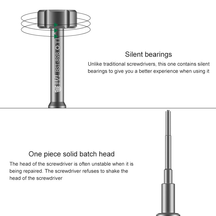 BEST BST-898 6 in 1 3D Screwdriver For Mobile Phone Dismantling - free shipping - PMC TechLife - Order now!