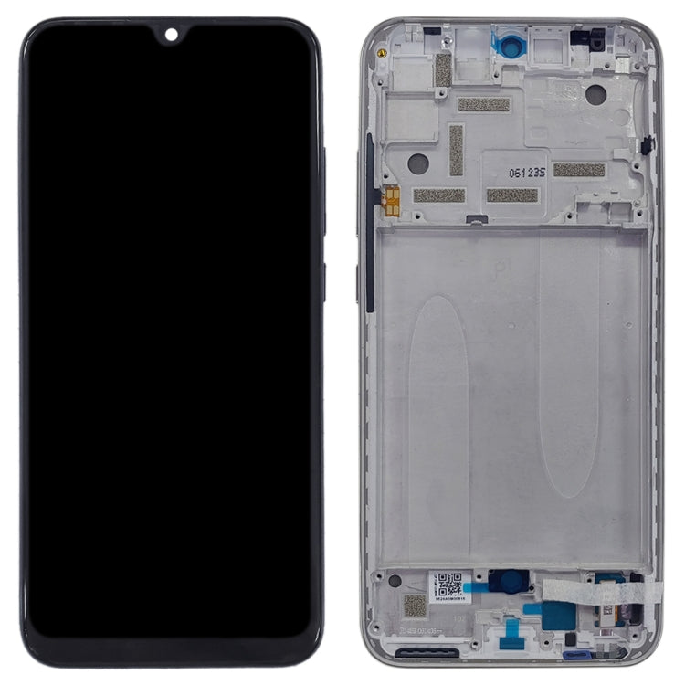 TFT LCD Screen for Xiaomi Mi CC9e / Mi A3 Digitizer Full Assembly with Frame(Silver) - LCD Screen by PMC Jewellery | Online Shopping South Africa | PMC Jewellery