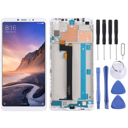 TFT LCD Screen for Xiaomi Mi Max 3 Digitizer Full Assembly with Frame(White) - LCD Screen by PMC Jewellery | Online Shopping South Africa | PMC Jewellery