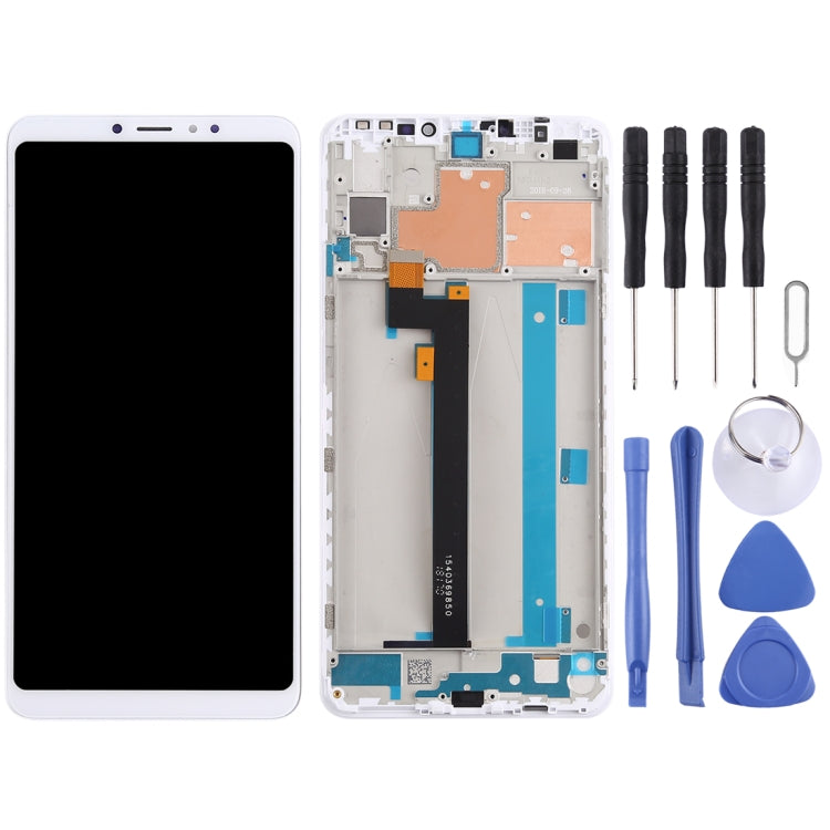 TFT LCD Screen for Xiaomi Mi Max 3 Digitizer Full Assembly with Frame(White) - LCD Screen by PMC Jewellery | Online Shopping South Africa | PMC Jewellery