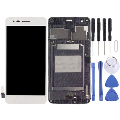 TFT LCD Screen for LG K8 2017 US215 M210 M200N with Digitizer Full Assembly with Frame  (Silver) - For LG by PMC Jewellery | Online Shopping South Africa | PMC Jewellery