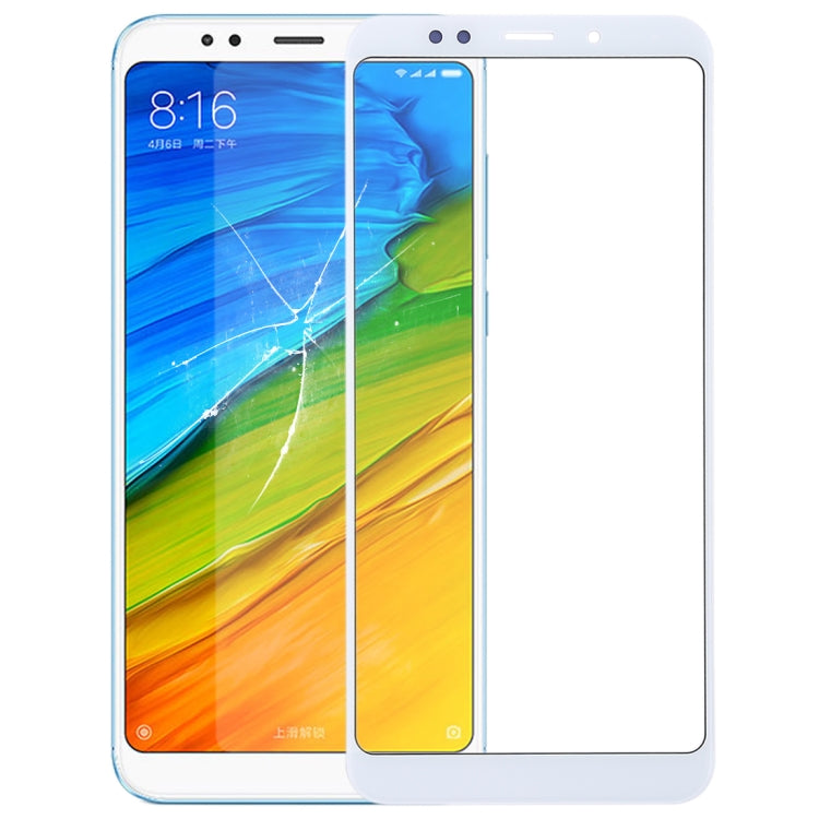 Front Screen Outer Glass Lens for Xiaomi Redmi 5 Plus(White) - LCD Related Parts by PMC Jewellery | Online Shopping South Africa | PMC Jewellery