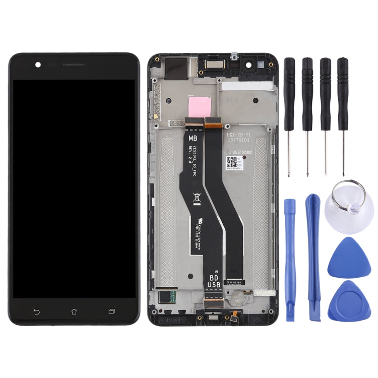 OEM LCD Screen for Asus Zenfone 3 Zoom ZE553KL Digitizer Full Assembly with Frame（Black) - LCD Screen by PMC Jewellery | Online Shopping South Africa | PMC Jewellery