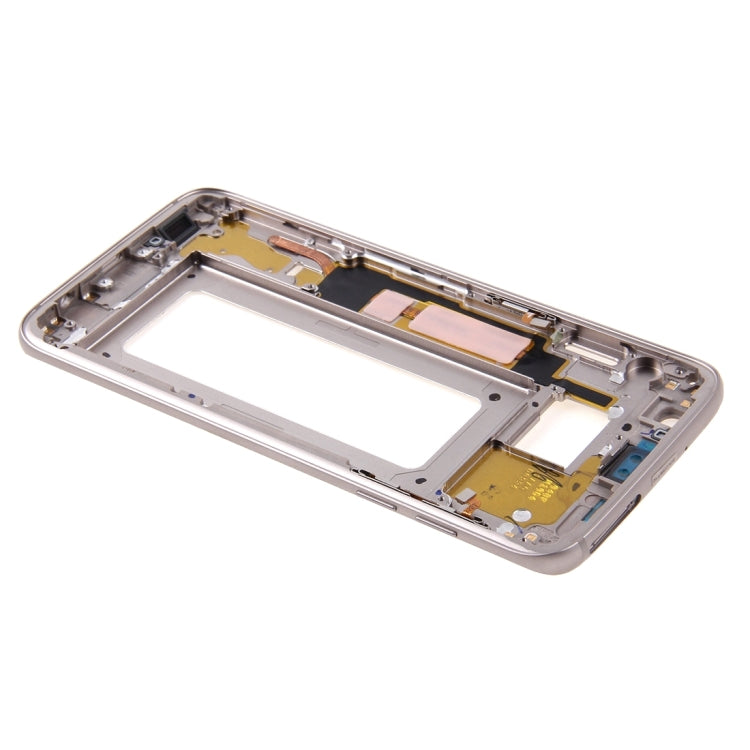 For Galaxy S7 Edge / G935 Front Housing LCD Frame Bezel Plate (Gold) - Frame Bezel Plate by PMC Jewellery | Online Shopping South Africa | PMC Jewellery