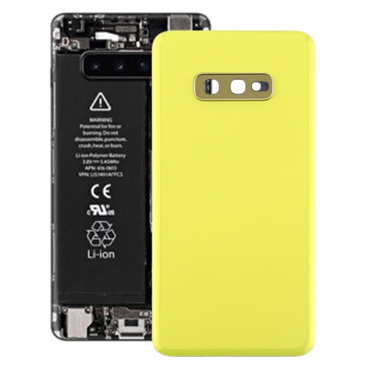 For Galaxy S10e Battery Back Cover with Camera Lens (Yellow) - Back Cover by PMC Jewellery | Online Shopping South Africa | PMC Jewellery