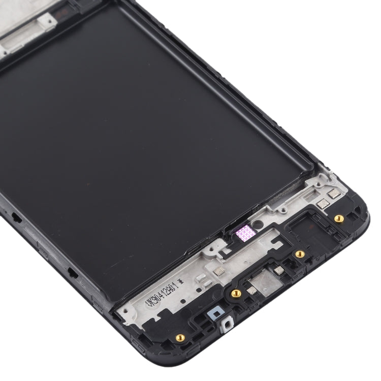 For Galaxy A10  Front Housing LCD Frame Bezel Plate (Black) - Frame Bezel Plate by PMC Jewellery | Online Shopping South Africa | PMC Jewellery