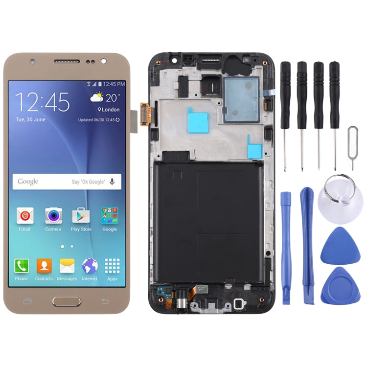 TFT LCD Screen for Galaxy J5 (2015) / J500F Digitizer Full Assembly with Frame (Gold) - LCD Screen by PMC Jewellery | Online Shopping South Africa | PMC Jewellery