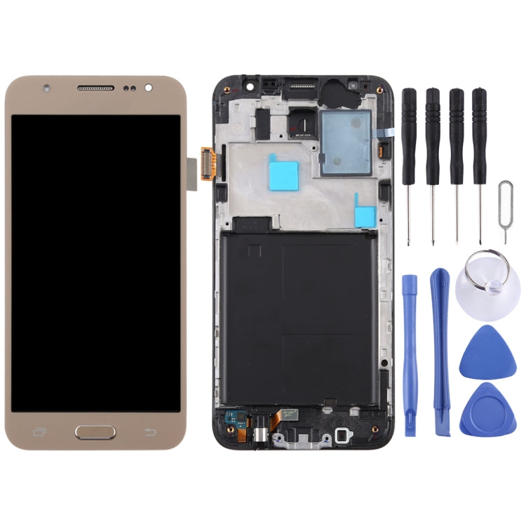 TFT LCD Screen for Galaxy J5 (2015) / J500F Digitizer Full Assembly with Frame (Gold) - LCD Screen by PMC Jewellery | Online Shopping South Africa | PMC Jewellery