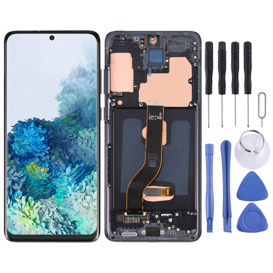 Original Super AMOLED LCD Screen for Samsung Galaxy S20+ 5G SM-G986B/G985 Digitizer Full Assembly with Frame (Black) - LCD Screen by PMC Jewellery | Online Shopping South Africa | PMC Jewellery