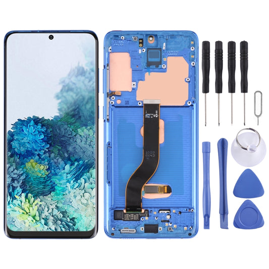Original Super AMOLED LCD Screen for Samsung Galaxy S20+ 5G SM-G986B/G985 Digitizer Full Assembly with Frame (Dark Blue) - LCD Screen by PMC Jewellery | Online Shopping South Africa | PMC Jewellery
