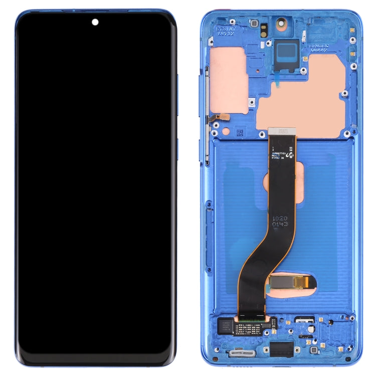 Original Super AMOLED LCD Screen for Samsung Galaxy S20+ 5G SM-G986B/G985 Digitizer Full Assembly with Frame (Dark Blue) - LCD Screen by PMC Jewellery | Online Shopping South Africa | PMC Jewellery