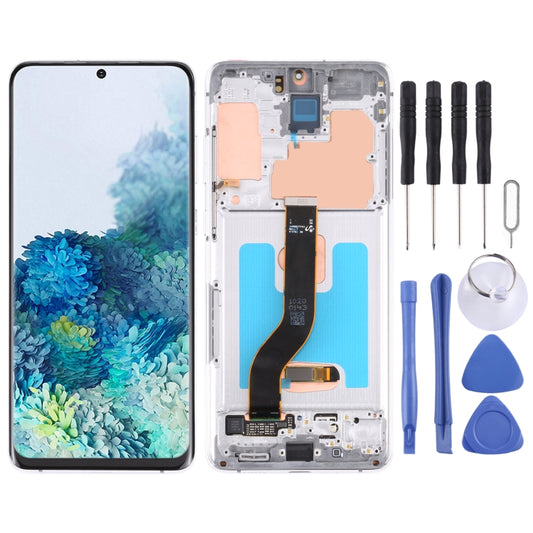 Original Super AMOLED LCD Screen for Samsung Galaxy S20+ 5G SM-G986B/G985 Digitizer Full Assembly with Frame (Silver) - LCD Screen by PMC Jewellery | Online Shopping South Africa | PMC Jewellery