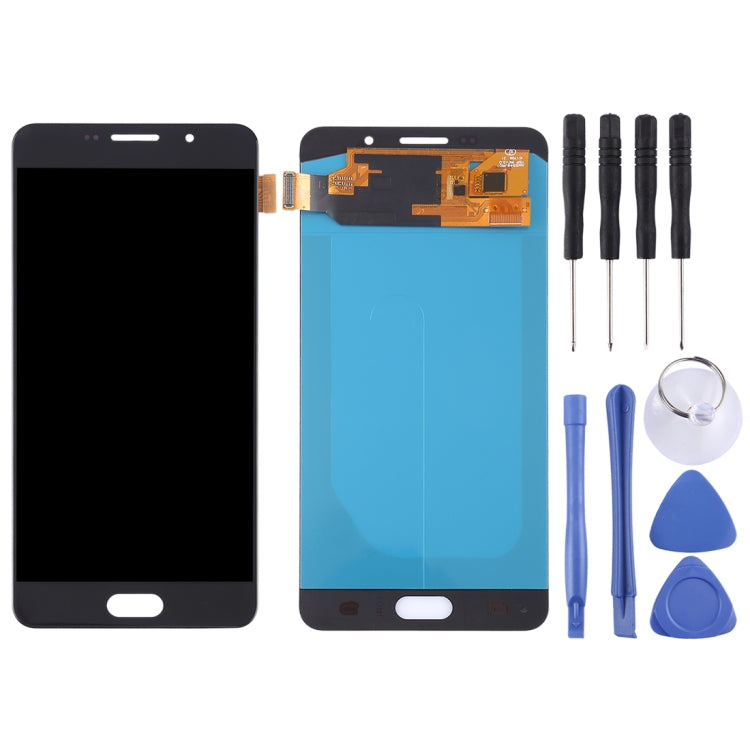 LCD Screen and Digitizer Full Assembly (OLED Material ) for Galaxy A7 (2016), A710F, A710F/DS, A710FD, A710M, A710M/DS, A710Y/DS, A7100(Black) - LCD Screen by PMC Jewellery | Online Shopping South Africa | PMC Jewellery