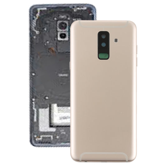 For Galaxy A6+ (2018) / A605 Back Cover with Side Keys & Camera Lens (Gold) - Back Cover by PMC Jewellery | Online Shopping South Africa | PMC Jewellery