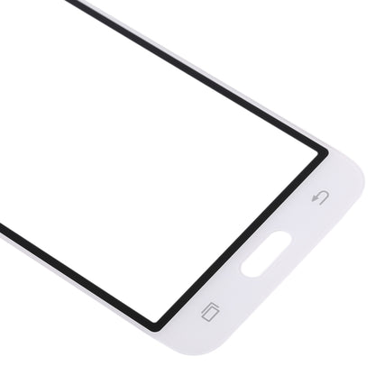 For Samsung Galaxy J1 (2016) / J120 10pcs Front Screen Outer Glass Lens (White) - Outer Glass Lens by PMC Jewellery | Online Shopping South Africa | PMC Jewellery