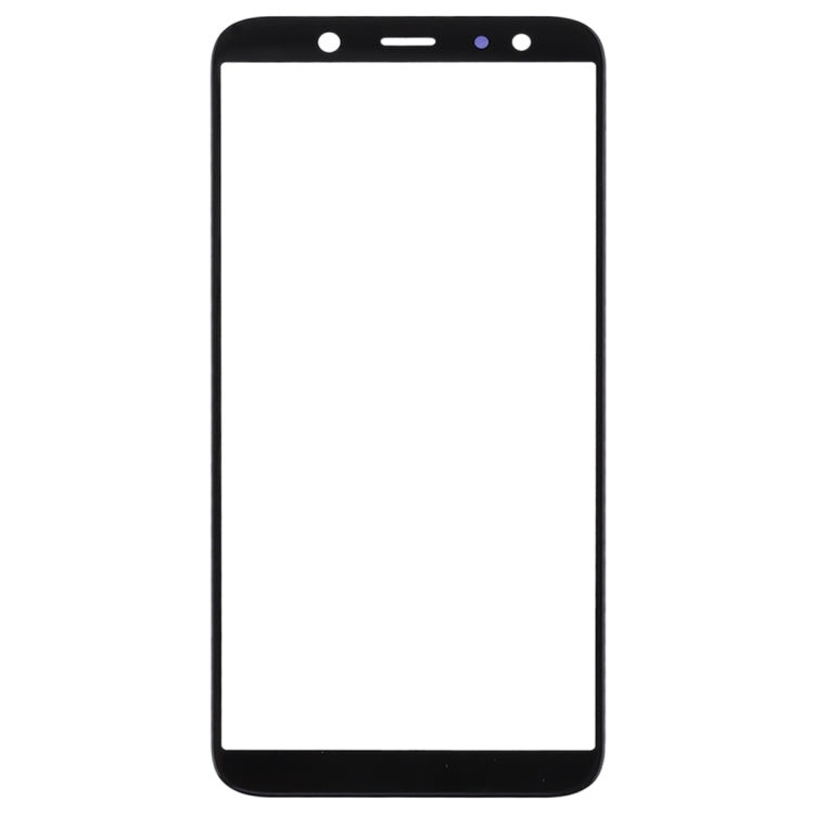 For Samsung Galaxy A6 (2018)  10pcs Front Screen Outer Glass Lens (Black) - Outer Glass Lens by PMC Jewellery | Online Shopping South Africa | PMC Jewellery