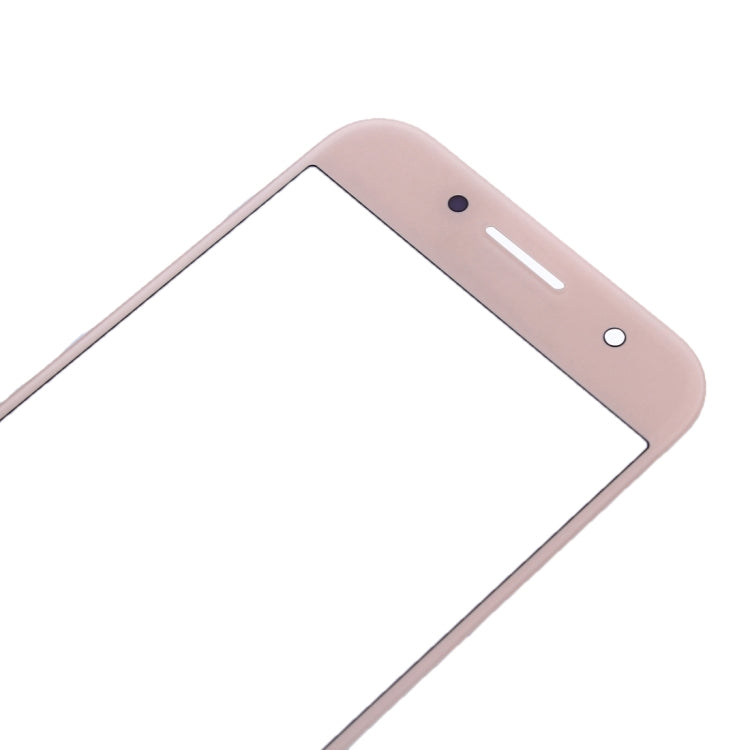 For Samsung Galaxy A7 (2017) / A720 10pcs Front Screen Outer Glass Lens (Pink) - Outer Glass Lens by PMC Jewellery | Online Shopping South Africa | PMC Jewellery