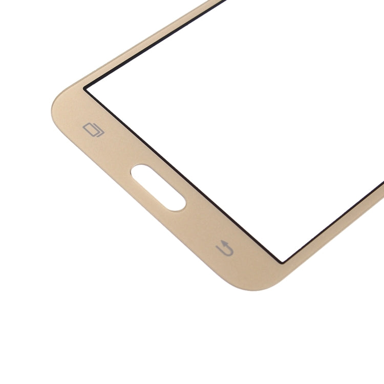 For Samsung Galaxy J5 / J500 10pcs Front Screen Outer Glass Lens (Gold) - Outer Glass Lens by PMC Jewellery | Online Shopping South Africa | PMC Jewellery