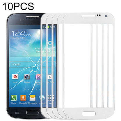 For Samsung Galaxy S IV mini / i9190 10pcs Front Screen Outer Glass Lens (White) - Outer Glass Lens by PMC Jewellery | Online Shopping South Africa | PMC Jewellery