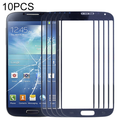 For Samsung Galaxy S IV / i9500 10pcs Front Screen Outer Glass Lens (Blue) - Outer Glass Lens by PMC Jewellery | Online Shopping South Africa | PMC Jewellery