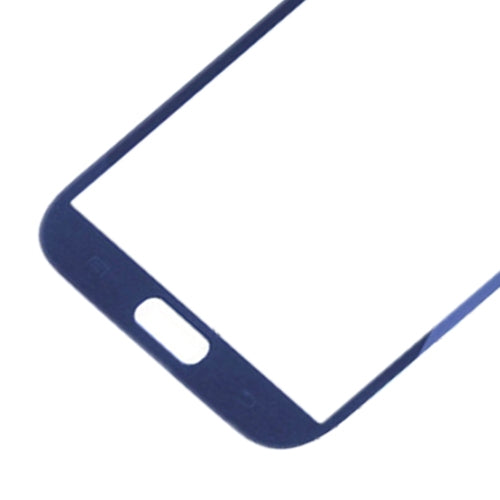 For Samsung Galaxy Note II / N7100 10pcs Front Screen Outer Glass Lens (Blue) - Outer Glass Lens by PMC Jewellery | Online Shopping South Africa | PMC Jewellery