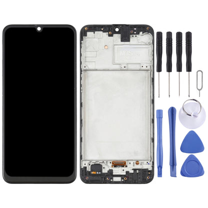 OLED LCD Screen for Samsung Galaxy M21 SM-M215 Digitizer Full Assembly with Frame (Black) - LCD Screen by PMC Jewellery | Online Shopping South Africa | PMC Jewellery