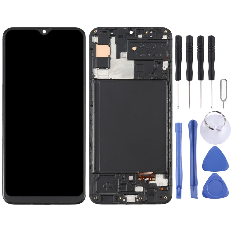 OLED LCD Screen for Samsung Galaxy A30S SM-A307 Digitizer Full Assembly with Frame (Black) - LCD Screen by PMC Jewellery | Online Shopping South Africa | PMC Jewellery