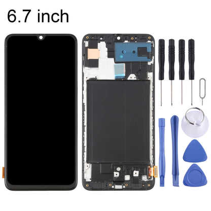 OLED LCD Screen for Samsung Galaxy A70 SM-A705 Digitizer Full Assembly with Frame (6.7 inch)(Black) - LCD Screen by PMC Jewellery | Online Shopping South Africa | PMC Jewellery