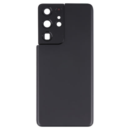 For Samsung Galaxy S21 Ultra 5G Battery Back Cover with Camera Lens Cover (Black) - Back Cover by PMC Jewellery | Online Shopping South Africa | PMC Jewellery