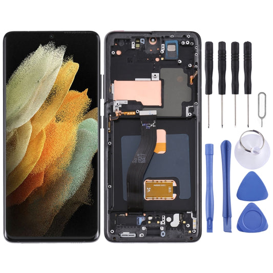 Original Super AMOLED LCD Screen For Samsung Galaxy S21 Ultra 5G SM-G998B Digitizer Full Assembly with Frame (Black) - LCD Screen by PMC Jewellery | Online Shopping South Africa | PMC Jewellery