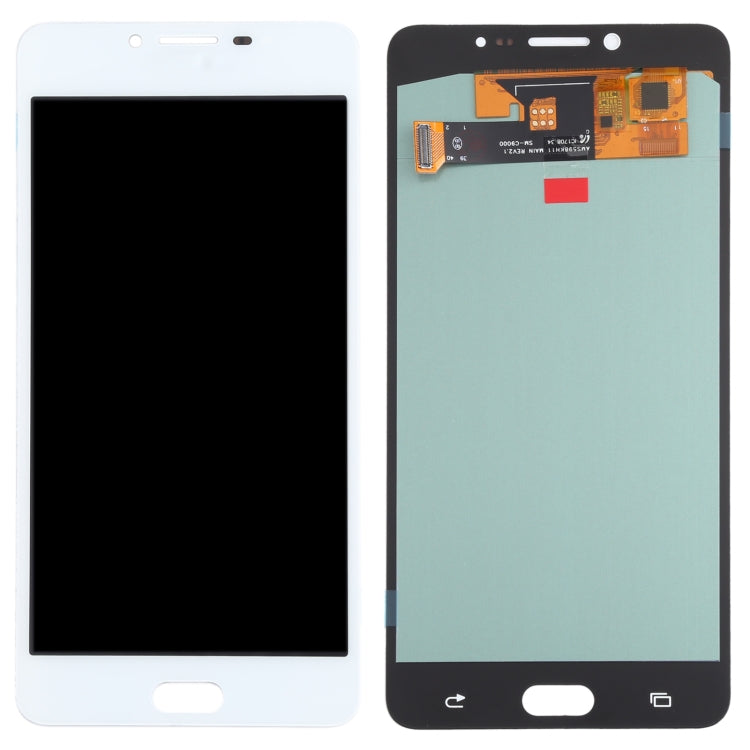 OLED Material LCD Screen and Digitizer Full Assembly for Samsung Galaxy C9 Pro SM-C9000/C900(White) - LCD Screen by PMC Jewellery | Online Shopping South Africa | PMC Jewellery