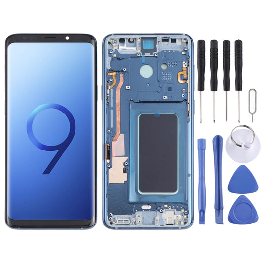 OLED LCD Screen for Samsung Galaxy S9+ SM-G965 Digitizer Full Assembly with Frame (Blue) - LCD Screen by PMC Jewellery | Online Shopping South Africa | PMC Jewellery