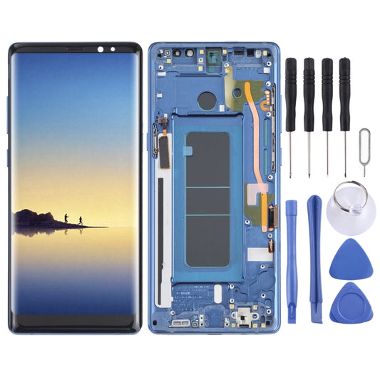 OLED LCD Screen for Samsung Galaxy Note 8 SM-N950 Digitizer Full Assembly with Frame (Blue) - LCD Screen by PMC Jewellery | Online Shopping South Africa | PMC Jewellery