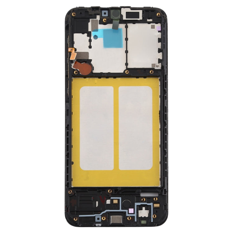 For Galaxy A20e  Front Housing LCD Frame Bezel Plate (Black) - Frame Bezel Plate by PMC Jewellery | Online Shopping South Africa | PMC Jewellery