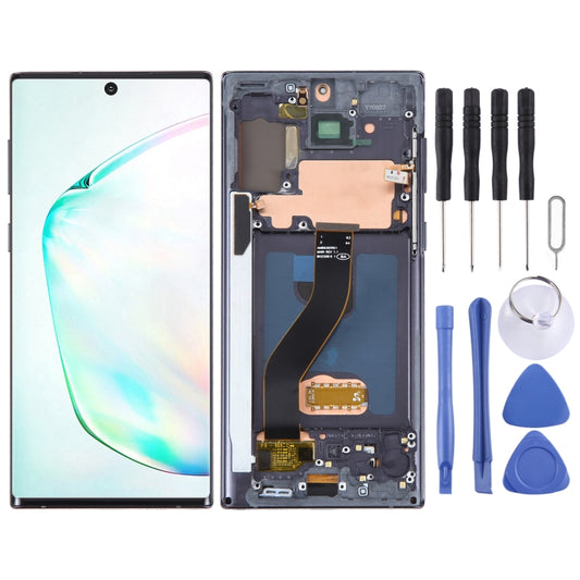 OLED LCD Screen For Samsung Galaxy Note10 SM-N970F Digitizer Full Assembly With Frame (Black) - LCD Screen by PMC Jewellery | Online Shopping South Africa | PMC Jewellery