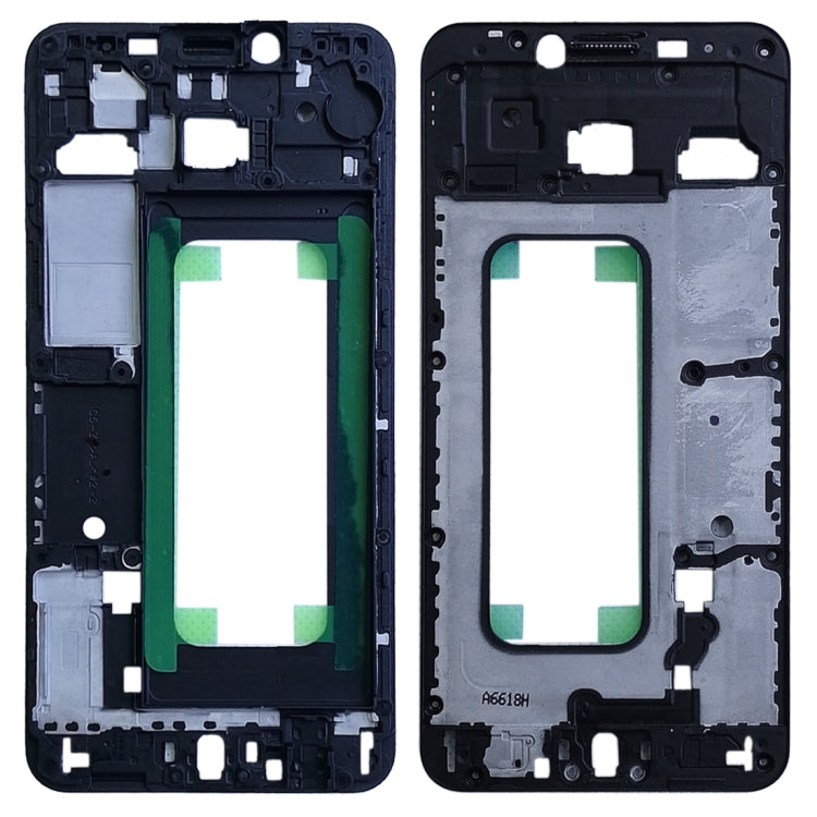 For Galaxy C5 Front Housing LCD Frame Bezel Plate (Black) - Frame Bezel Plate by PMC Jewellery | Online Shopping South Africa | PMC Jewellery