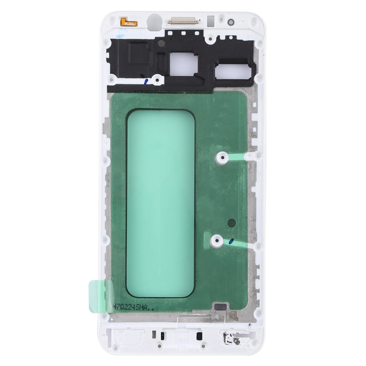 For Galaxy C5 Pro Front Housing LCD Frame Bezel (White) - Frame Bezel Plate by PMC Jewellery | Online Shopping South Africa | PMC Jewellery