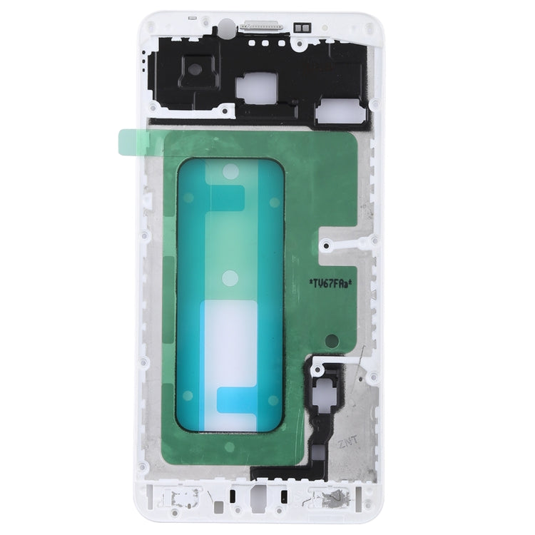 For Galaxy C7 Front Housing LCD Frame Bezel (White) - Frame Bezel Plate by PMC Jewellery | Online Shopping South Africa | PMC Jewellery