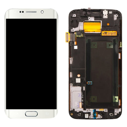 Original Super AMOLED LCD Screen For Samsung Galaxy S6 Edge SM-G925F Digitizer Full Assembly with Frame (White) - LCD Screen by PMC Jewellery | Online Shopping South Africa | PMC Jewellery