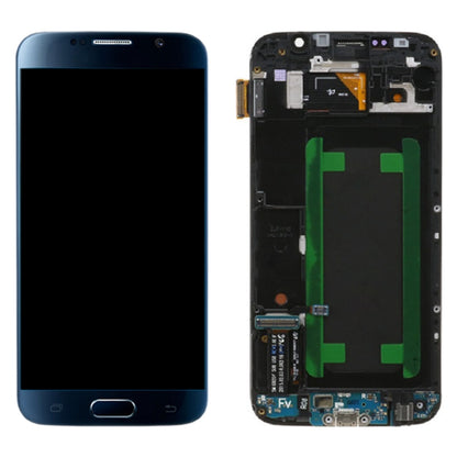 Original Super AMOLED LCD Screen For Samsung Galaxy S6 SM-G920F Digitizer Full Assembly with Frame (Blue) - LCD Screen by PMC Jewellery | Online Shopping South Africa | PMC Jewellery